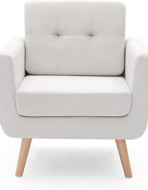 Load image into Gallery viewer, Designer Accent Chair Tufted Upholstery
