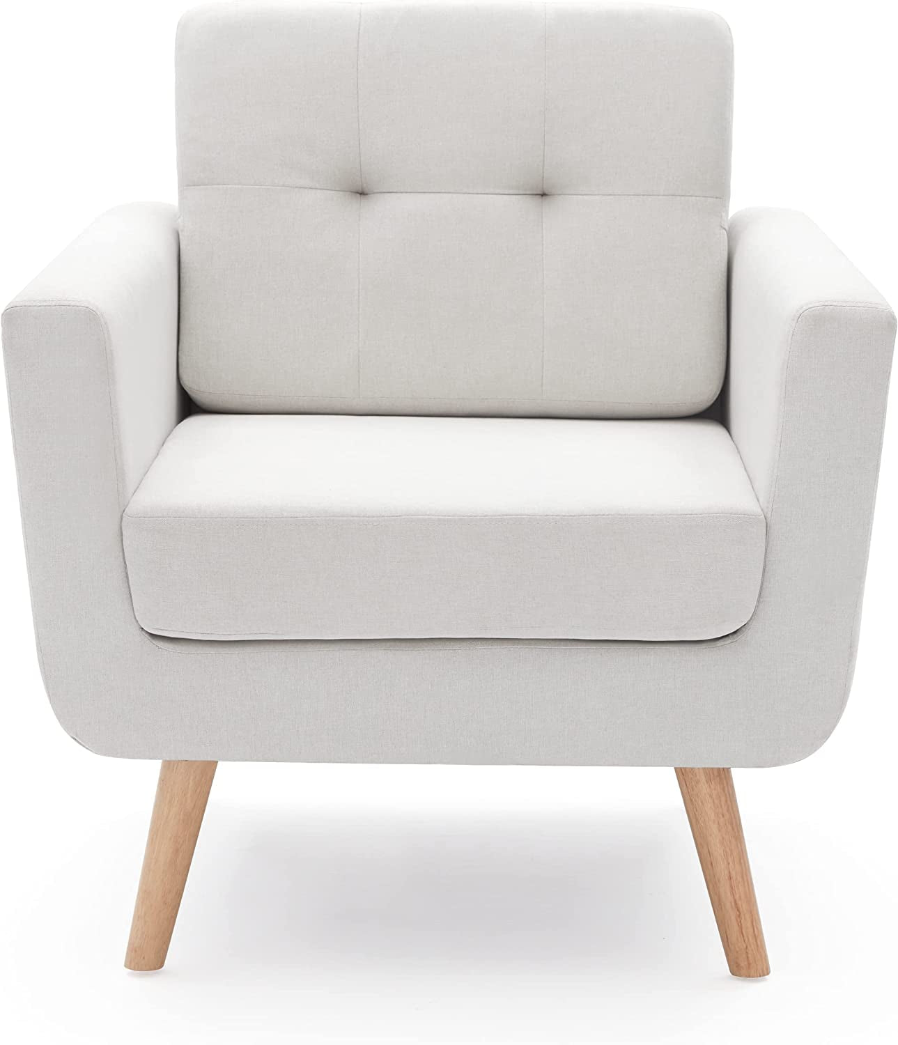 Designer Accent Chair Tufted Upholstery