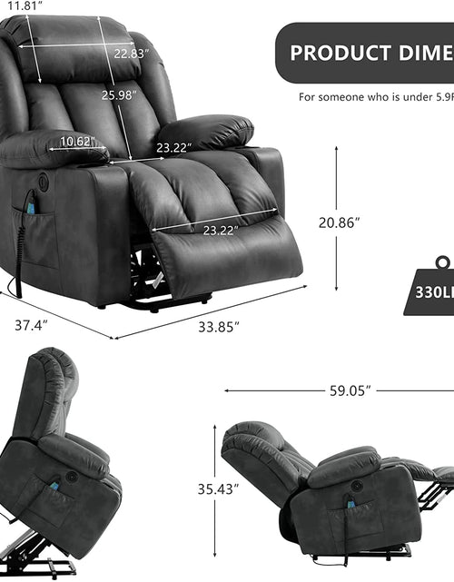 Load image into Gallery viewer, Electric Leather Chair Recline The Best
