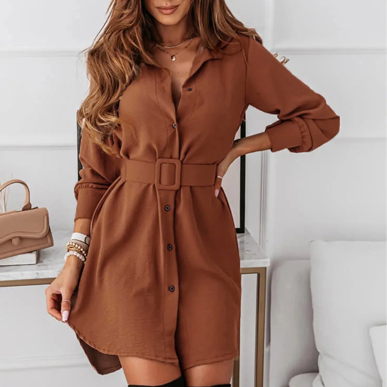 Designer Shirt Dress