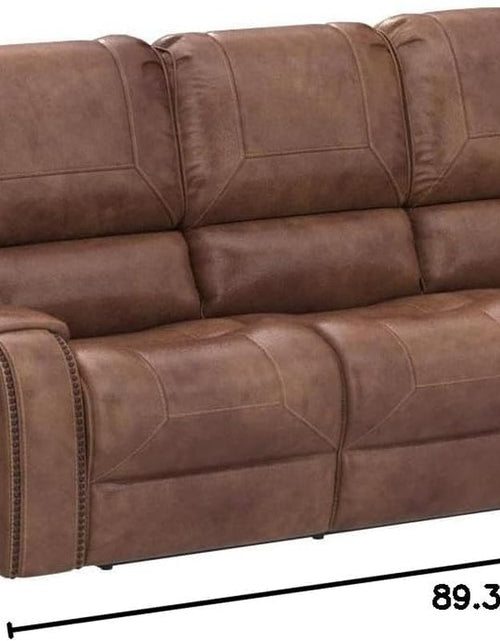 Load image into Gallery viewer, Milan Leather Reclining Sofa with Storage
