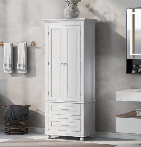 Arcadia White Compartment Dresser
