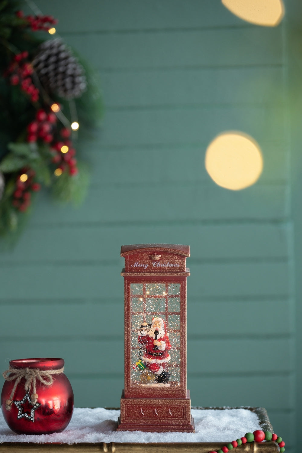 Santa Lantern and Light for Christmas