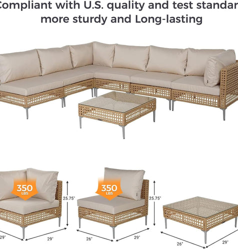 7-Piece Designer Patio Furniture Set