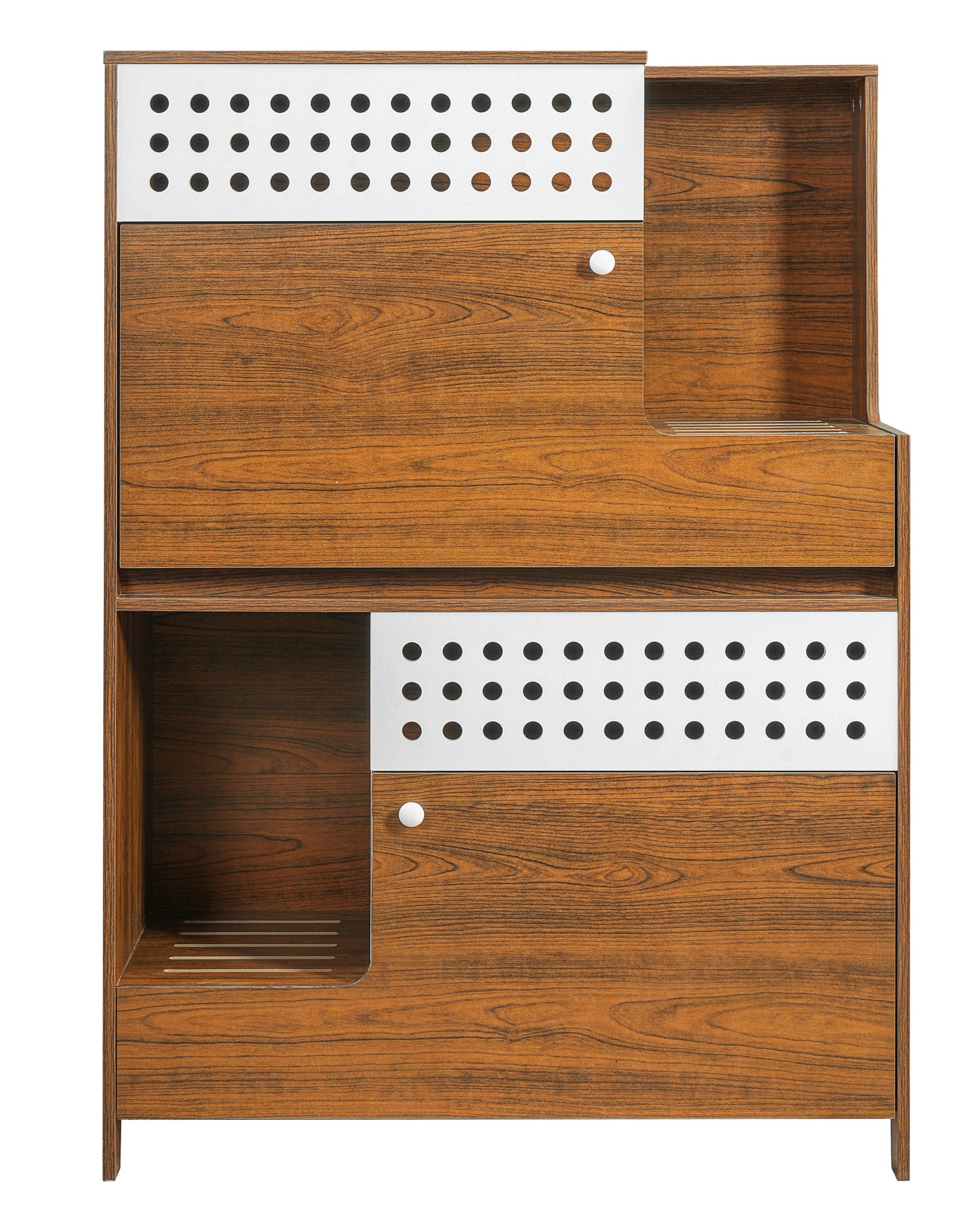 Modern 2-in-1 Cat Litter Box Enclosure Side Table – Hidden Cat House