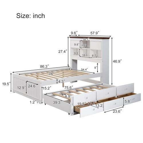 Solid Pine Bed Spacious