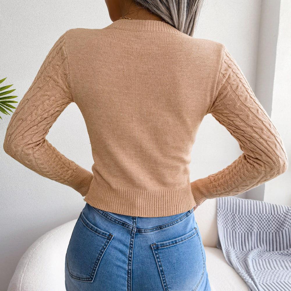 Chic Round Neck Sweater