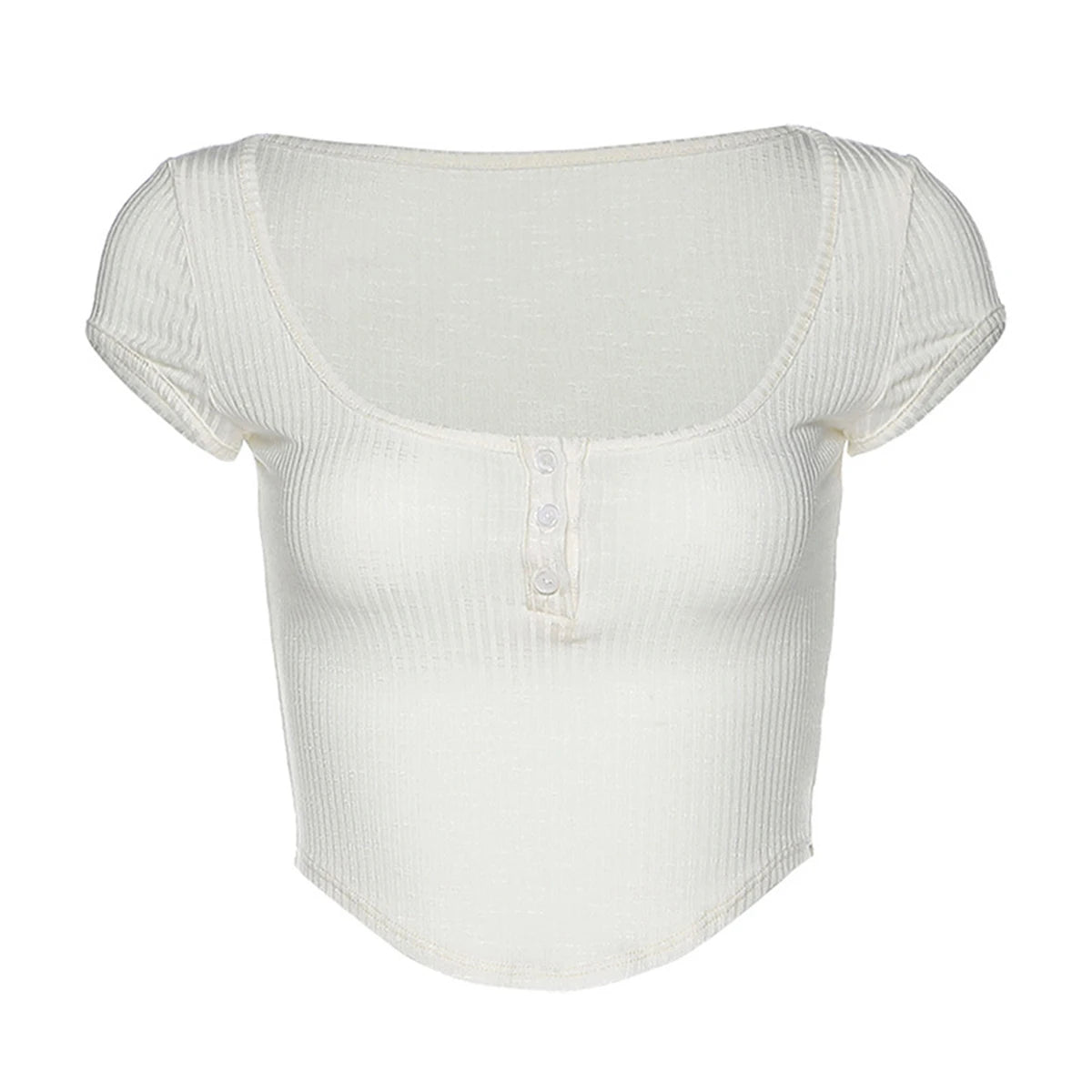 Arcadia Summer Sexy Crop Tops Short Sleeve