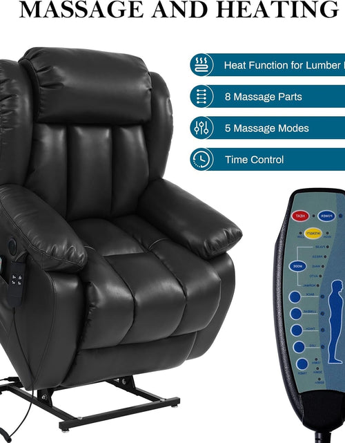 Load image into Gallery viewer, &quot;Black Beauty&quot; Luxury Leather Recliner Best Of The Class 2025!
