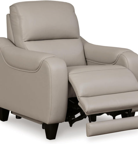 Contemporary Leather Power Recliner