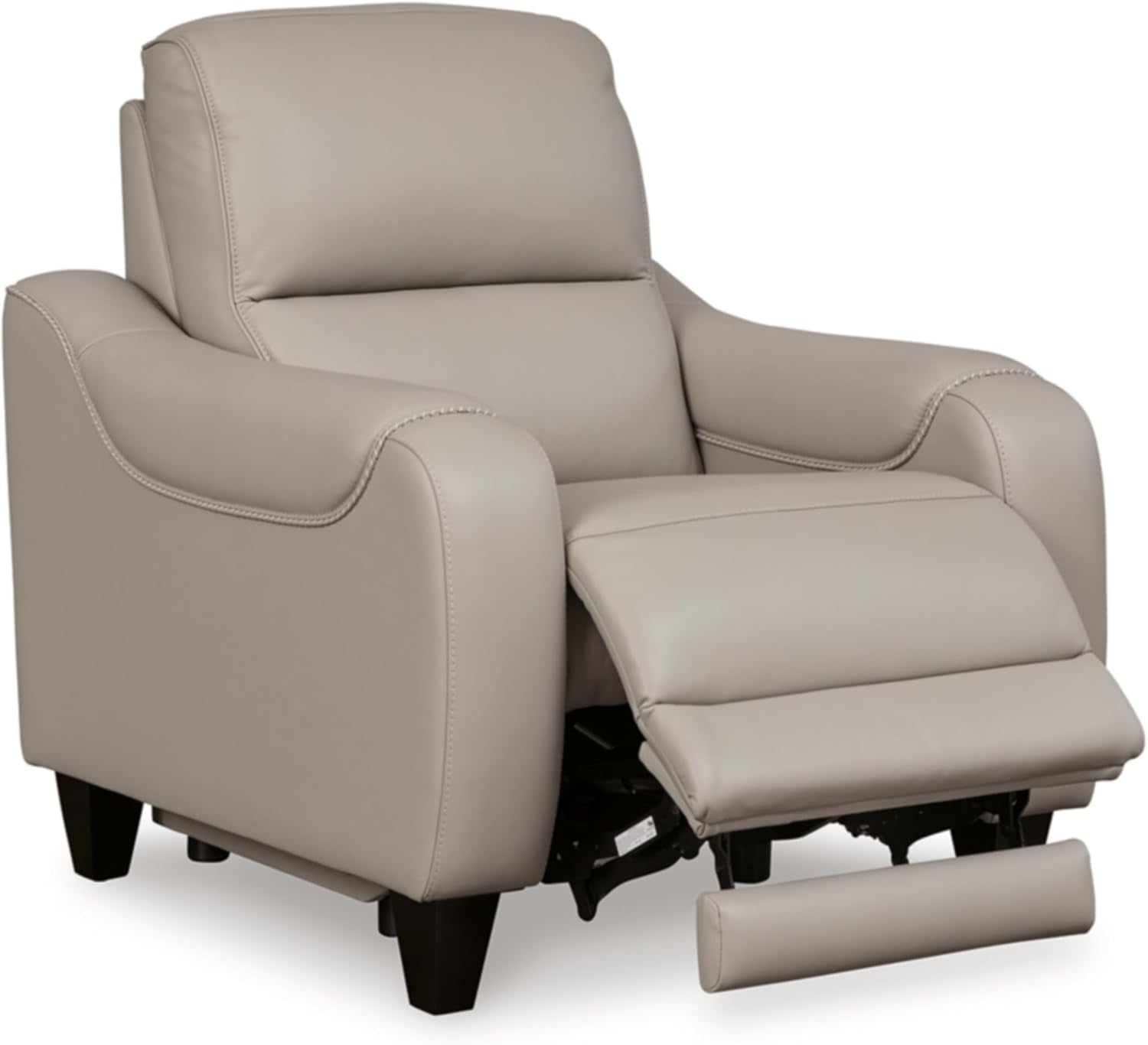 Contemporary Leather Power Recliner