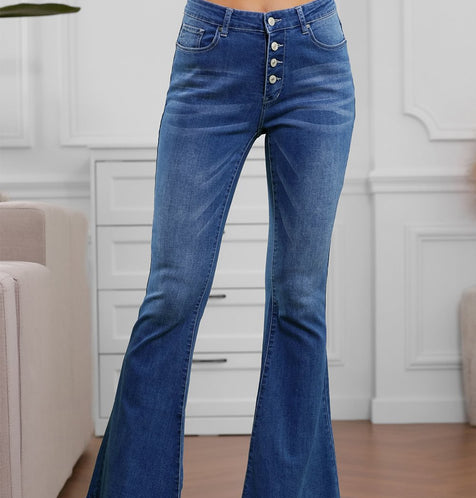 Designer Flared Denim Jeans