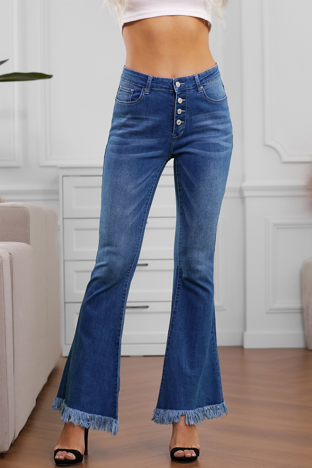 Designer Flared Denim Jeans