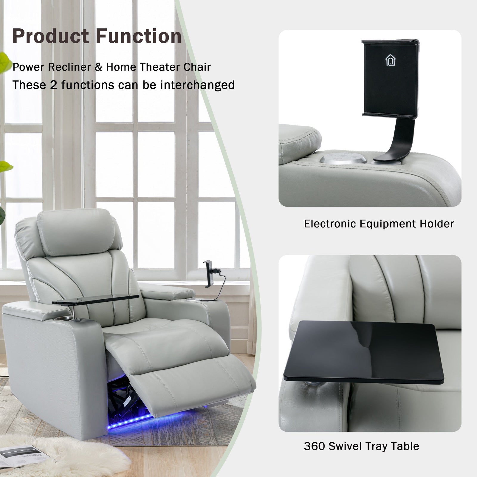 Arcadia Modern Recliner Electric