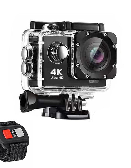 Load image into Gallery viewer, 4K Waterproof All Digital UHD WiFi Camera + RF Remote And Accessories
