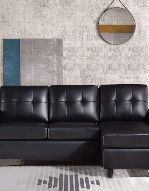 Load image into Gallery viewer, Italian Design Sectional Sofa Convertible L Shape
