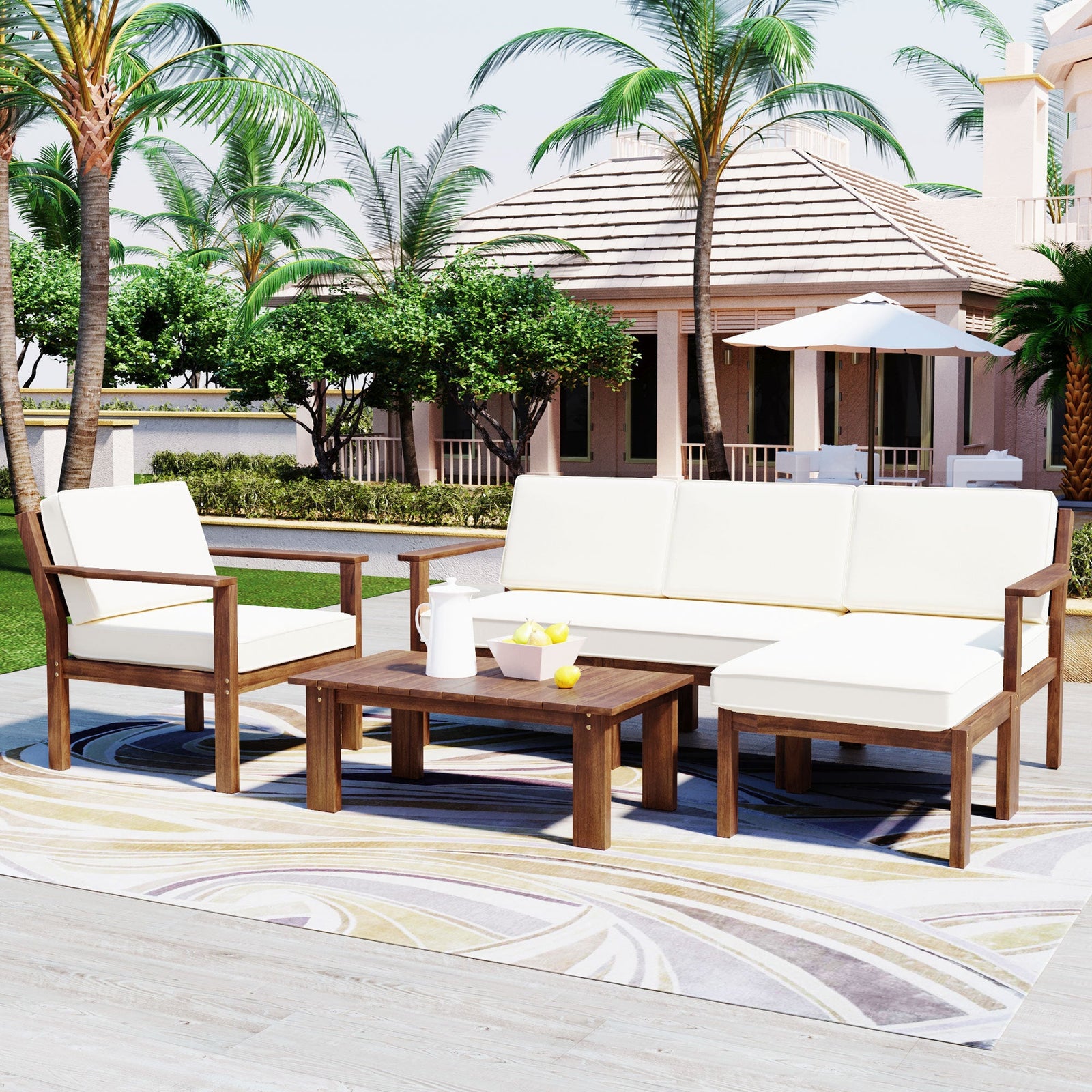 Sunny Patio Sofa Set