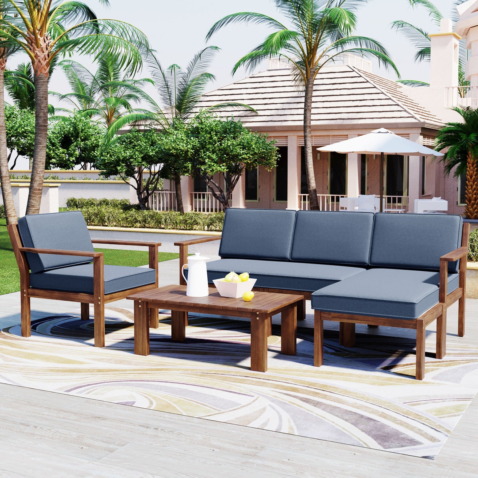 Florida Outdoor Patio Furniture Set