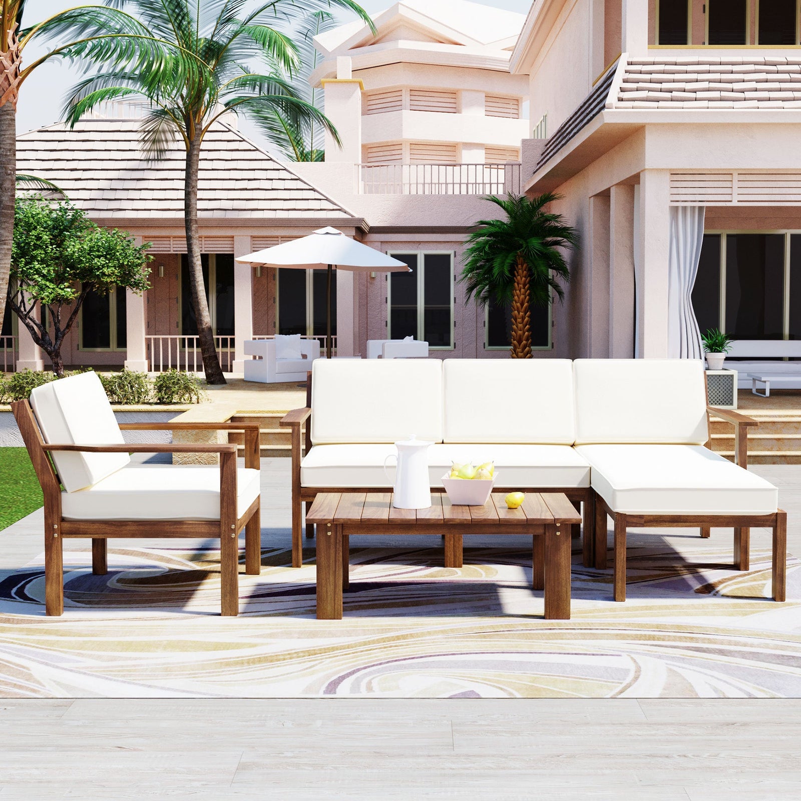 Sunny Patio Sofa Set