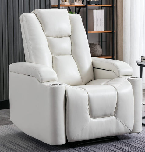Power Recliner Captain Chair Leather