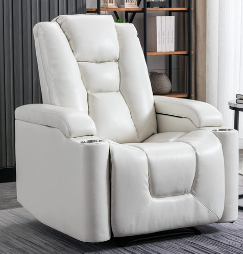 Power Recliner Captain Chair Leather