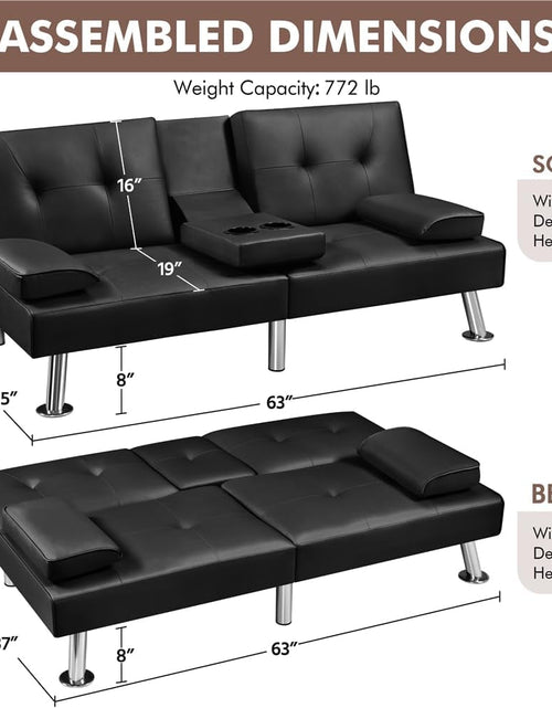 Load image into Gallery viewer, Designer Sofa Bed Adjustable
