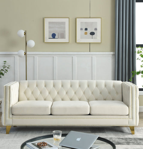Arcadia Designer Velvet Sofa