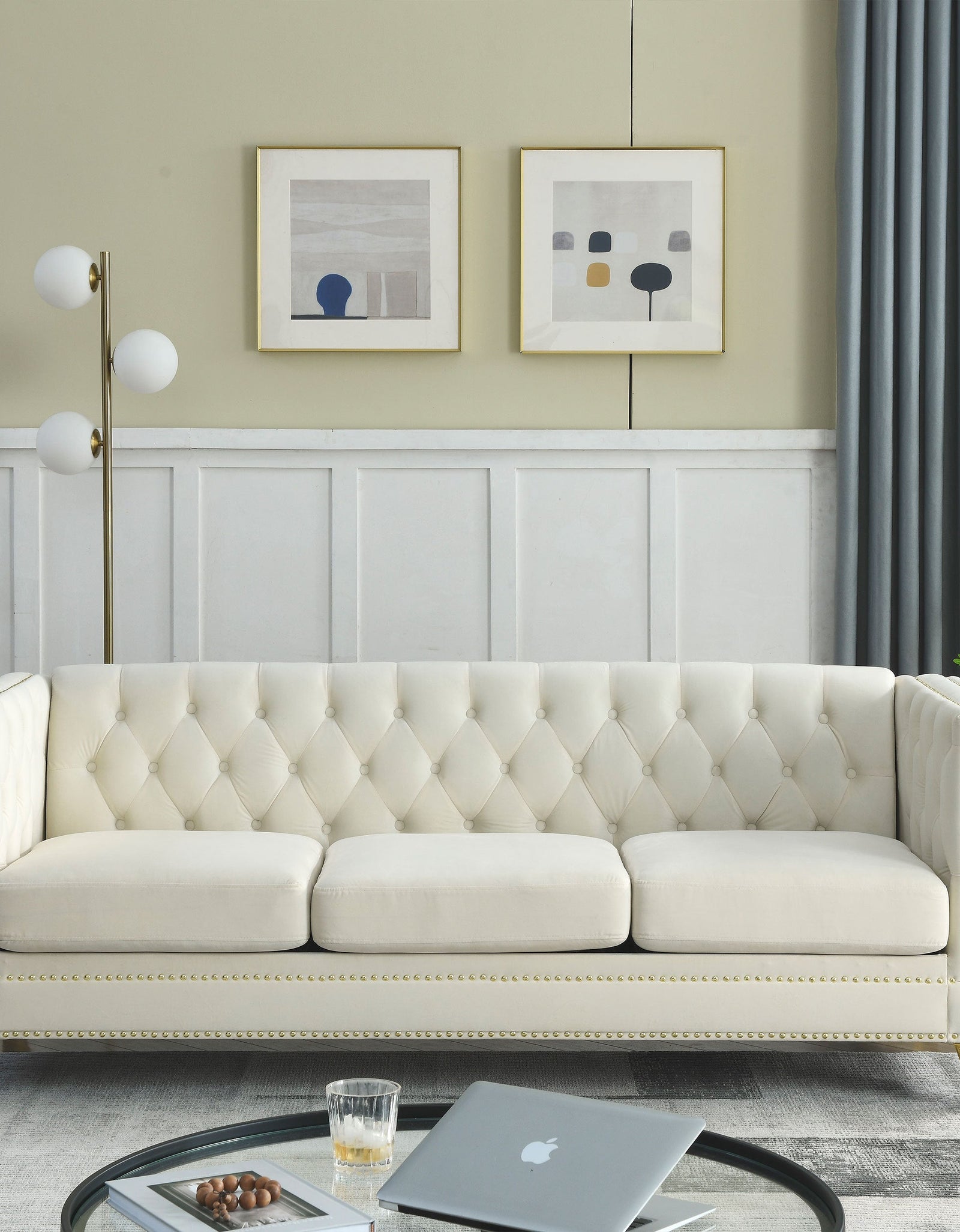 Arcadia Designer Velvet Sofa