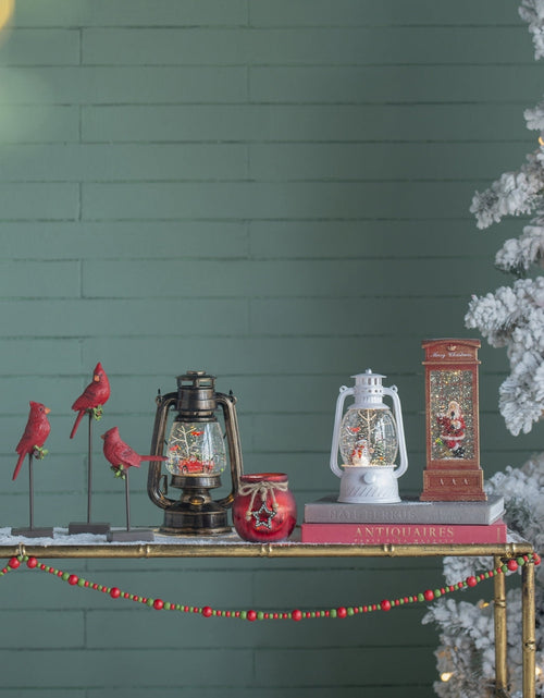 Load image into Gallery viewer, Santa Lantern and Light for Christmas
