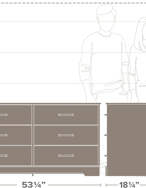 Load image into Gallery viewer, 6-Drawer Double Dresser
