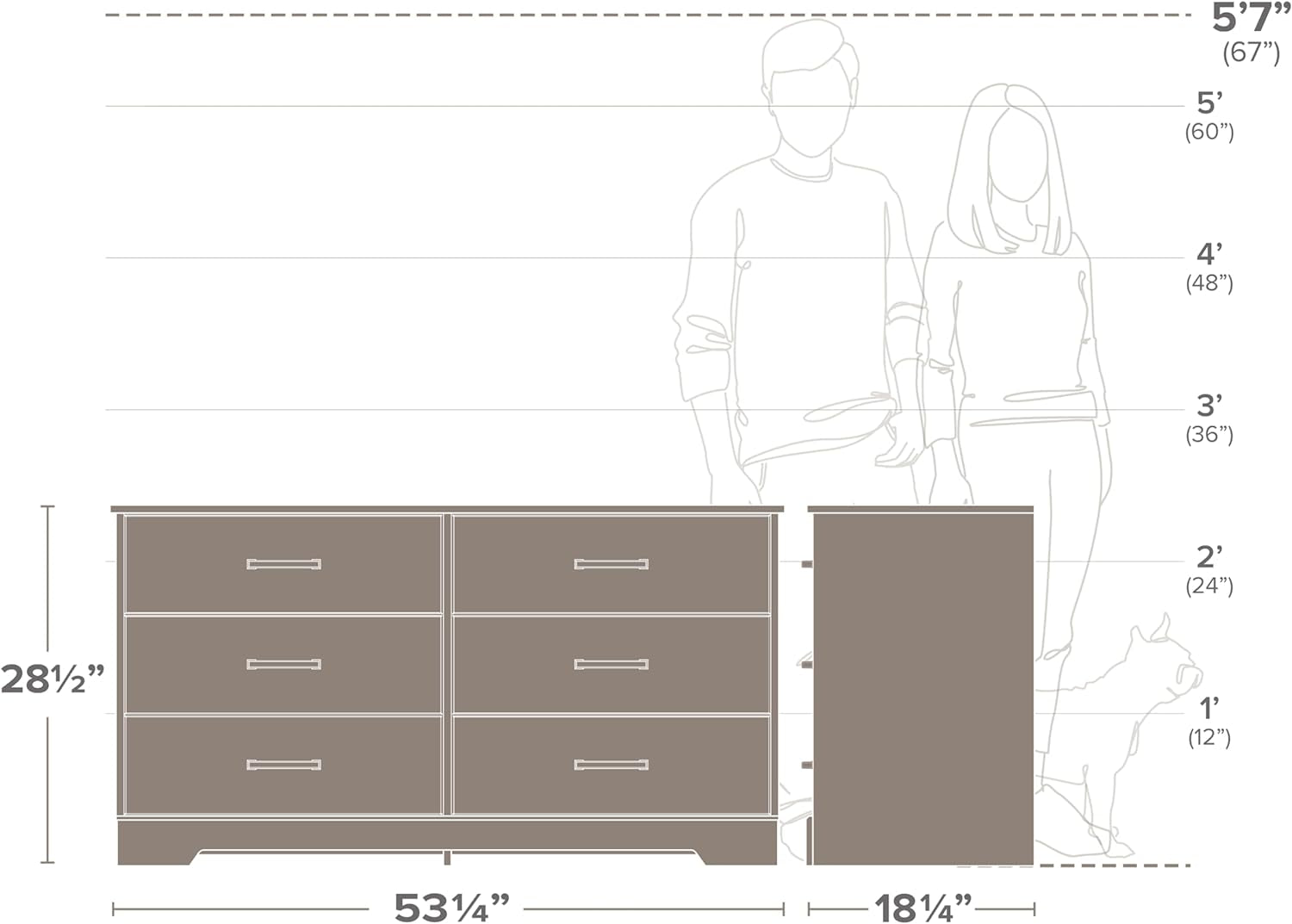 6-Drawer Double Dresser