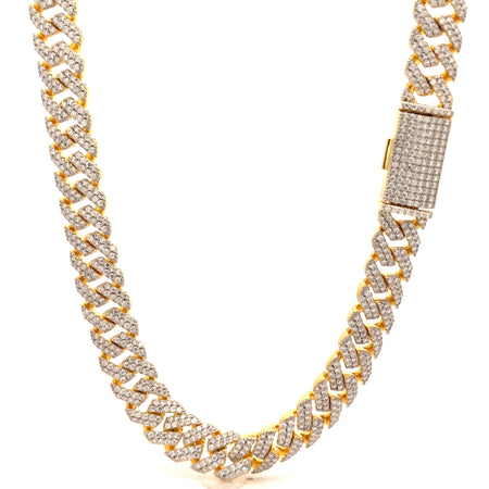 Arcadia Moissanite Gold Iced Out Cuban (No Stock Currently Sold Out)