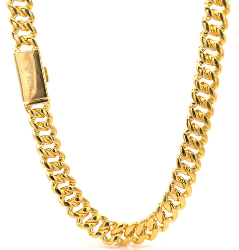 Arcadia Moissanite Gold Iced Out Cuban (No Stock Currently Sold Out)