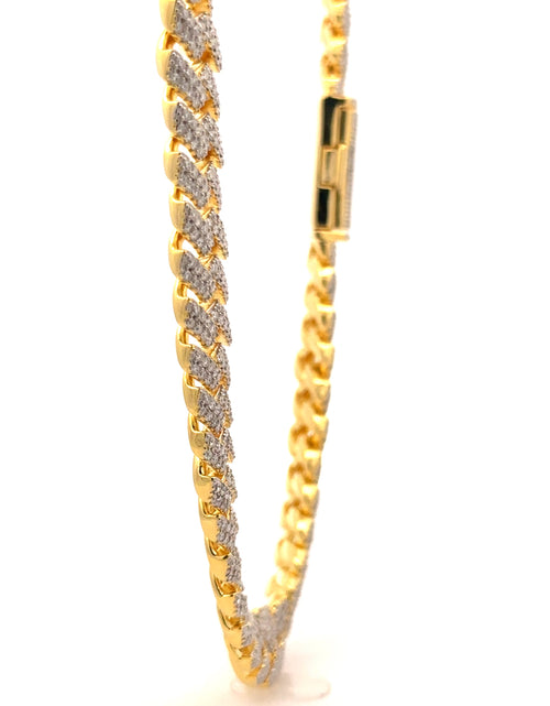 Load image into Gallery viewer, Arcadia Moissanite Gold Iced Out Cuban (No Stock Currently Sold Out)
