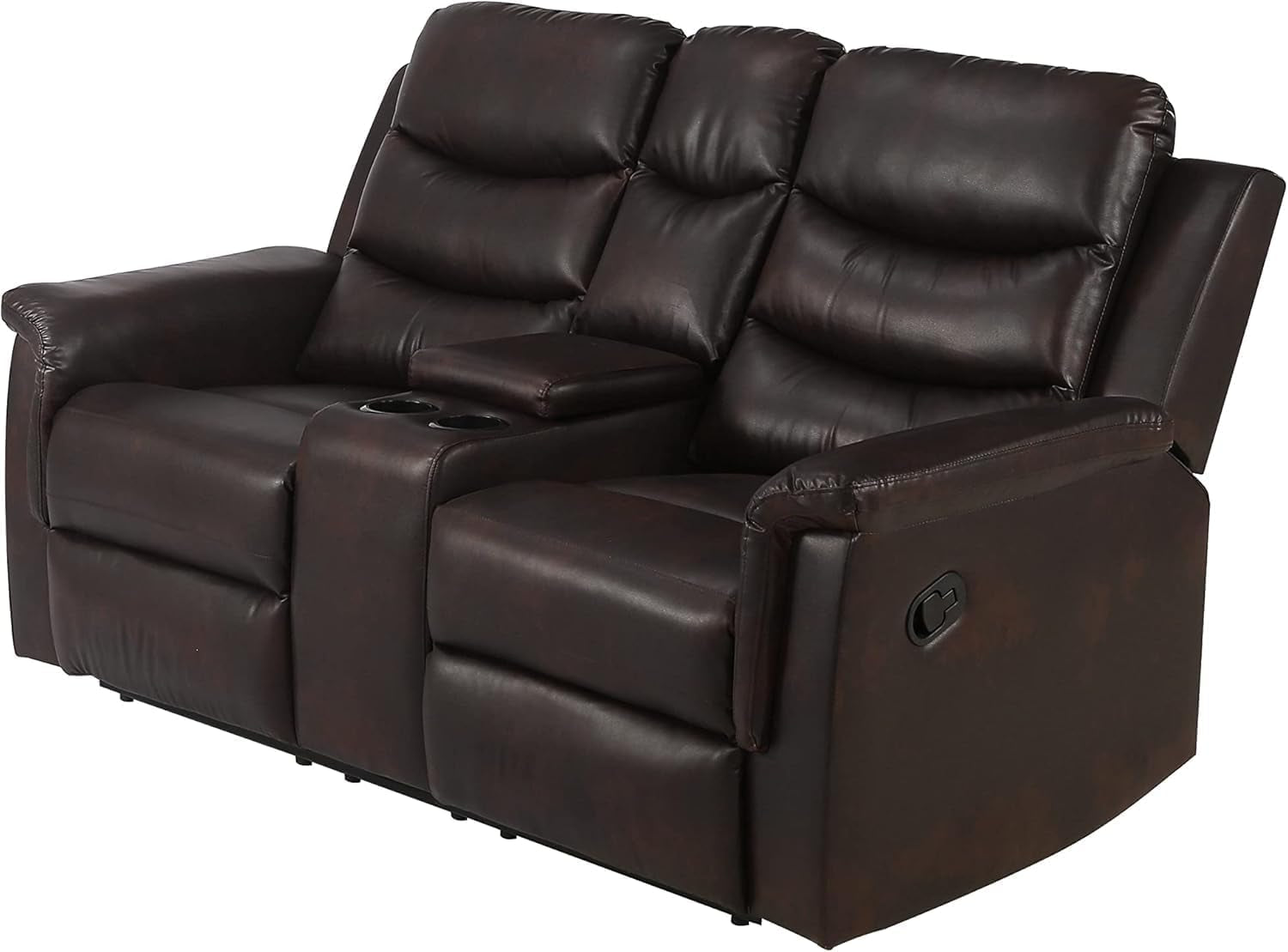 Italian Loveseat Sofa with Recliners