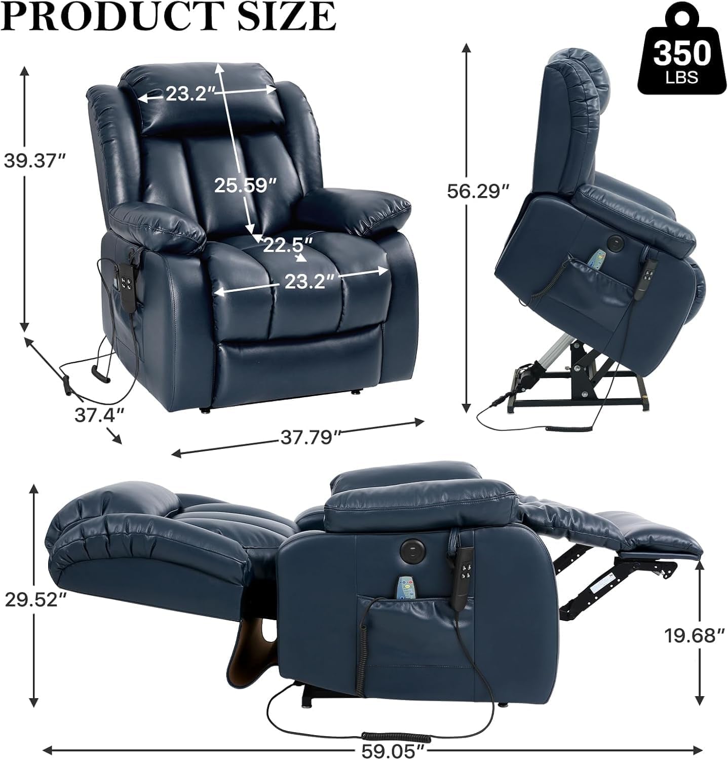 Luxury Heavy Duty Leather Recliner Best Of The Class 2025!
