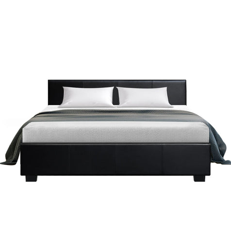 Queen Size Bed Leather