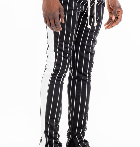 PIN STRIPE TRACK PANTS