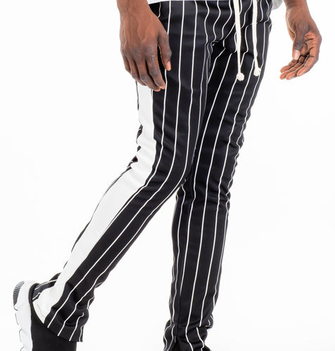 PIN STRIPE TRACK PANTS