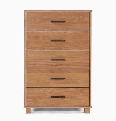 Solid Wood 5 Drawer Bedroom Chest