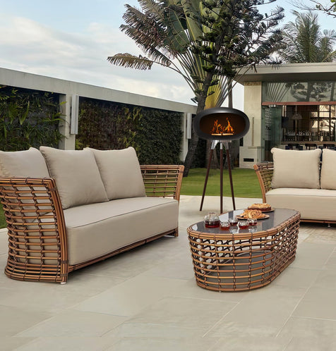 Arcadia Indoor + Outdoor Fireplace