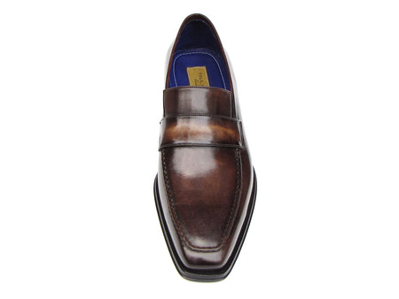 Paul Parkman Men's Loafer Bronze Hand Painted Shoes