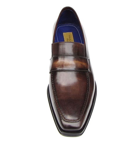 Paul Parkman Men's Loafer Bronze Hand Painted Shoes