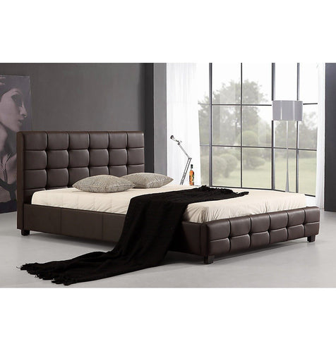 Queen Size Leather Deluxe Bed Frame