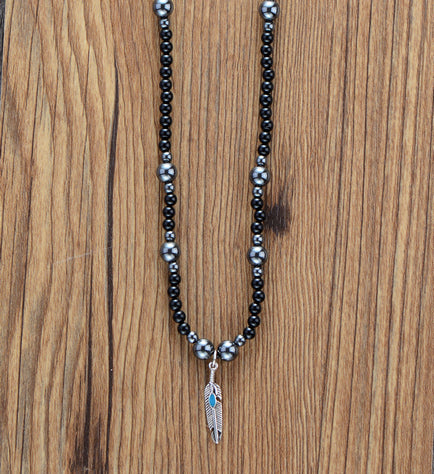 Arcadia Men Black Necklace