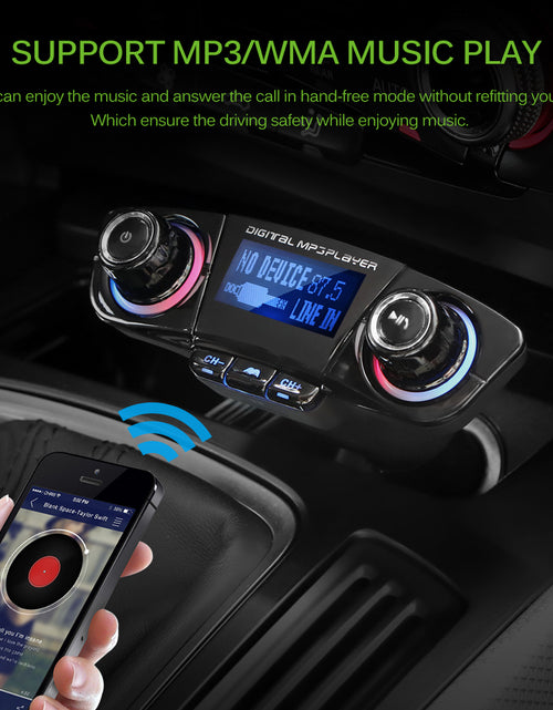 Load image into Gallery viewer, Blue Tooth Car FM transmitter MP3 Player Audio Receiver
