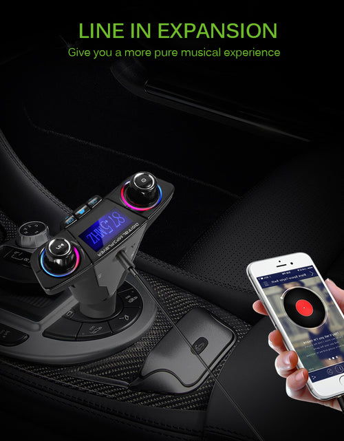 Load image into Gallery viewer, Blue Tooth Car FM transmitter MP3 Player Audio Receiver
