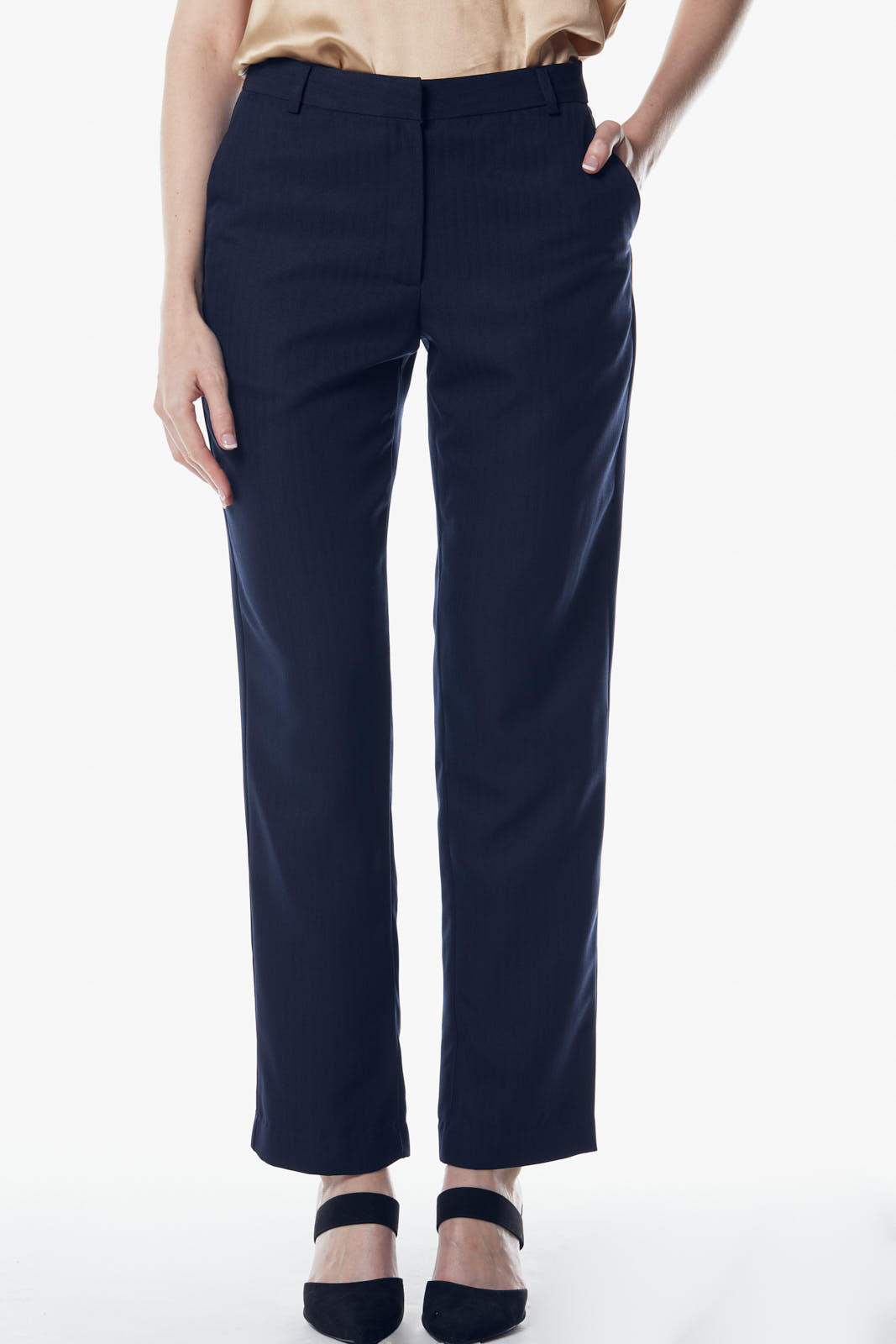 Italian Cut Wool Tailored Pants