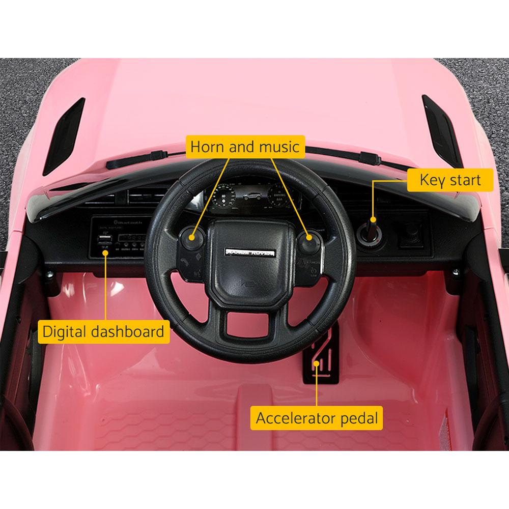 Pink Land Rover