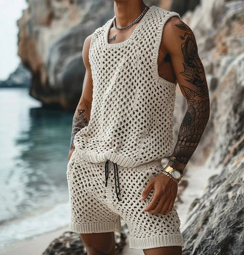 Safari Knitted Two Piece Set